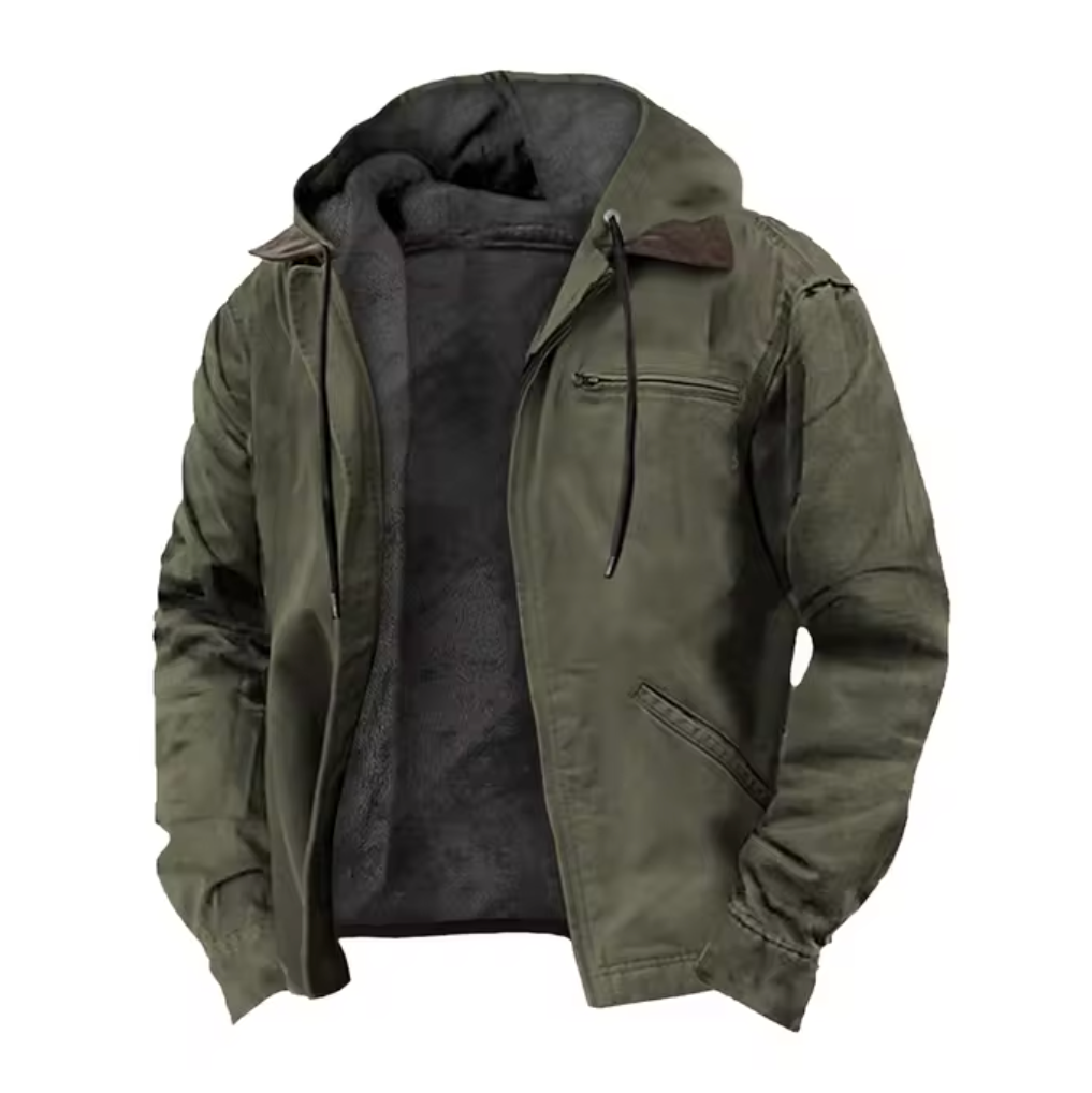 Morgan | Men's Hooded Zip-Up Jacket - Image 2