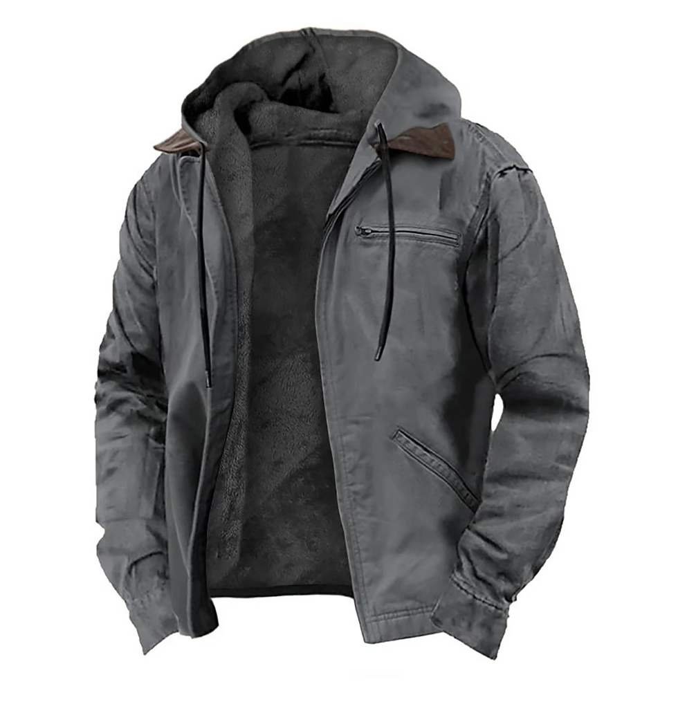 Morgan | Men's Hooded Zip-Up Jacket - Image 4