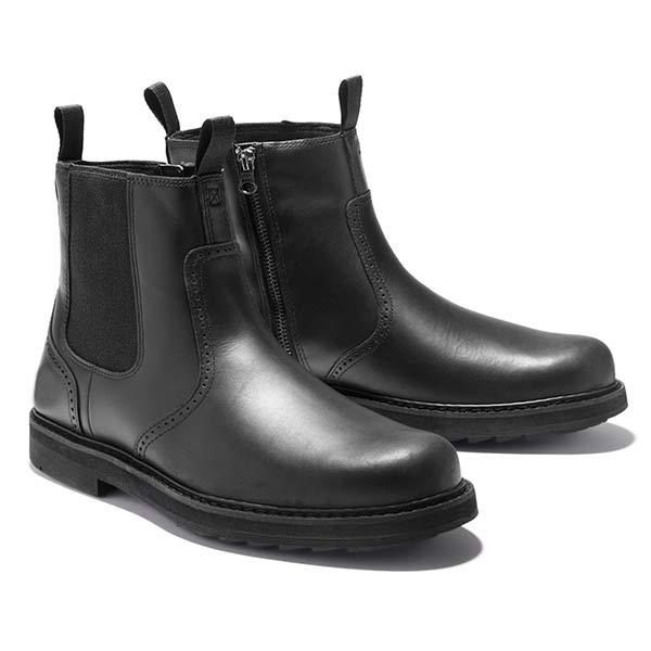 Joey | Men's Chelsea Pull On Ankle Boots - Image 3