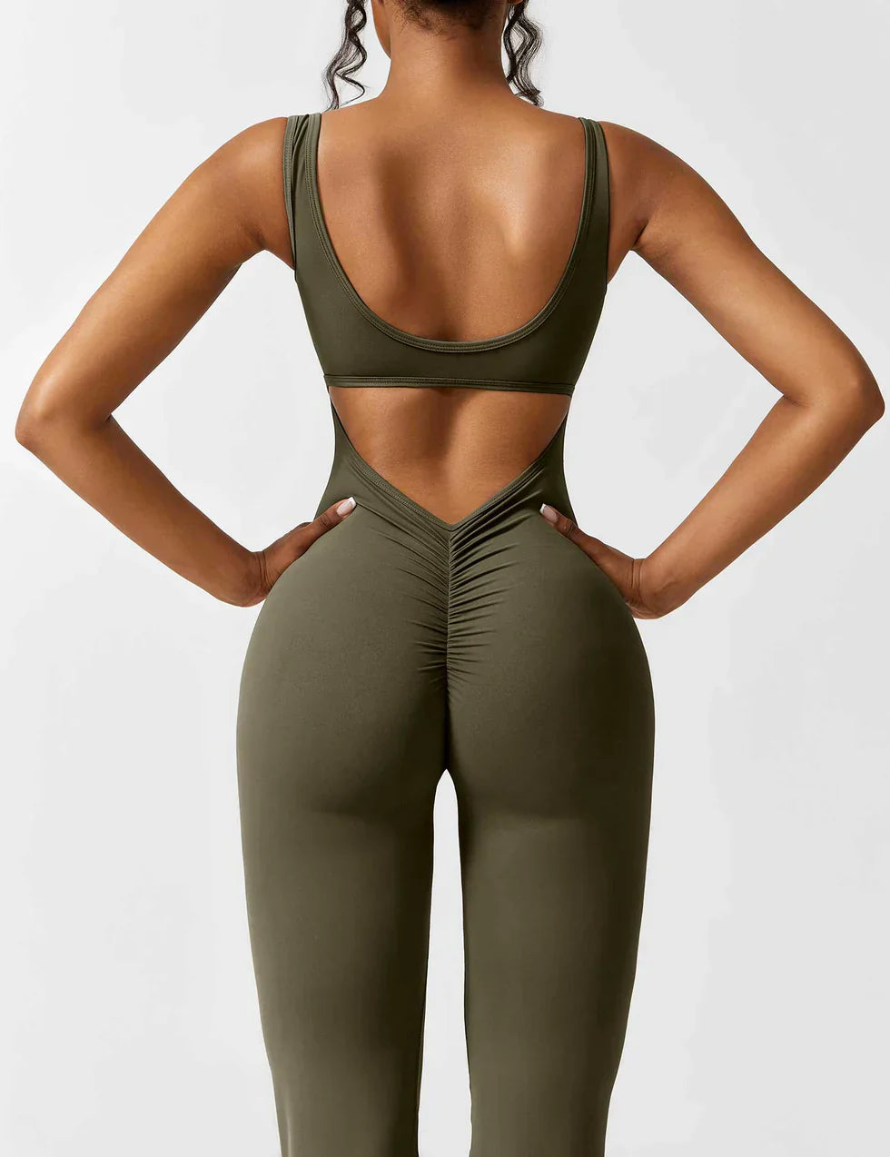 Image of Judith | Women's Flare Leg Activewear Jumpsuit