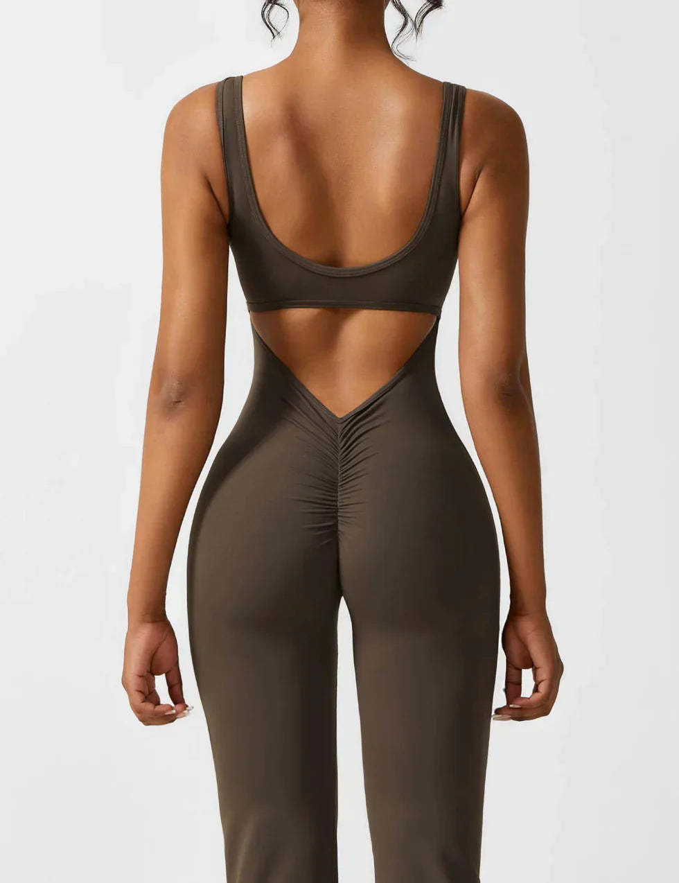 Image of Judith | Women's Flare Leg Activewear Jumpsuit