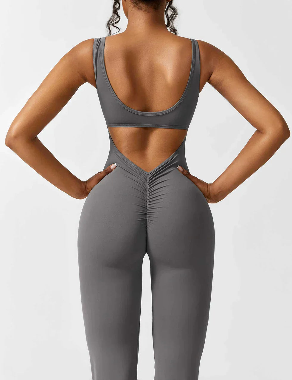 Image of Judith | Women's Flare Leg Activewear Jumpsuit