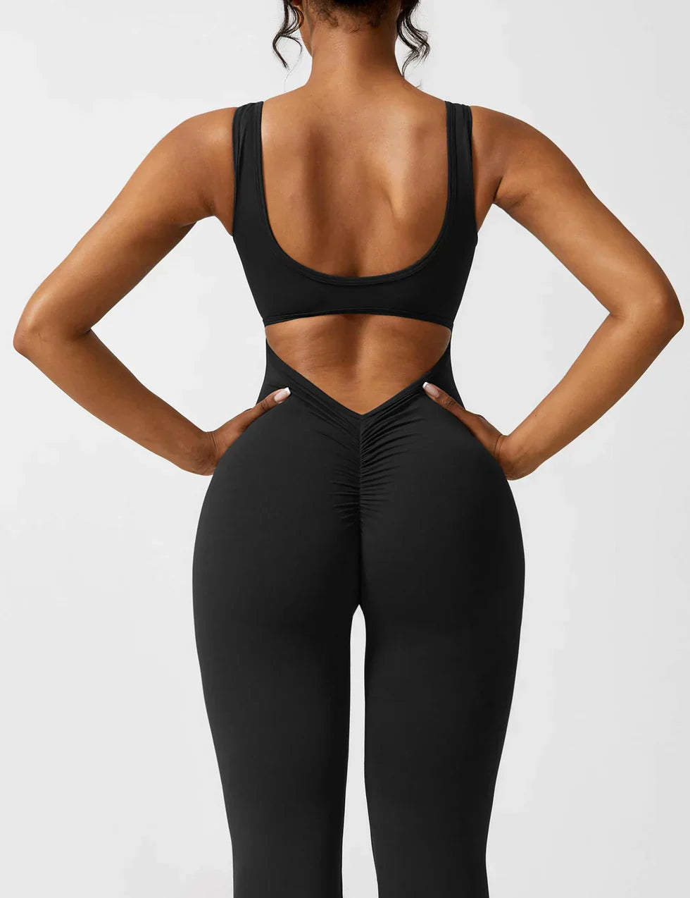 Image of Judith | Women's Flare Leg Activewear Jumpsuit