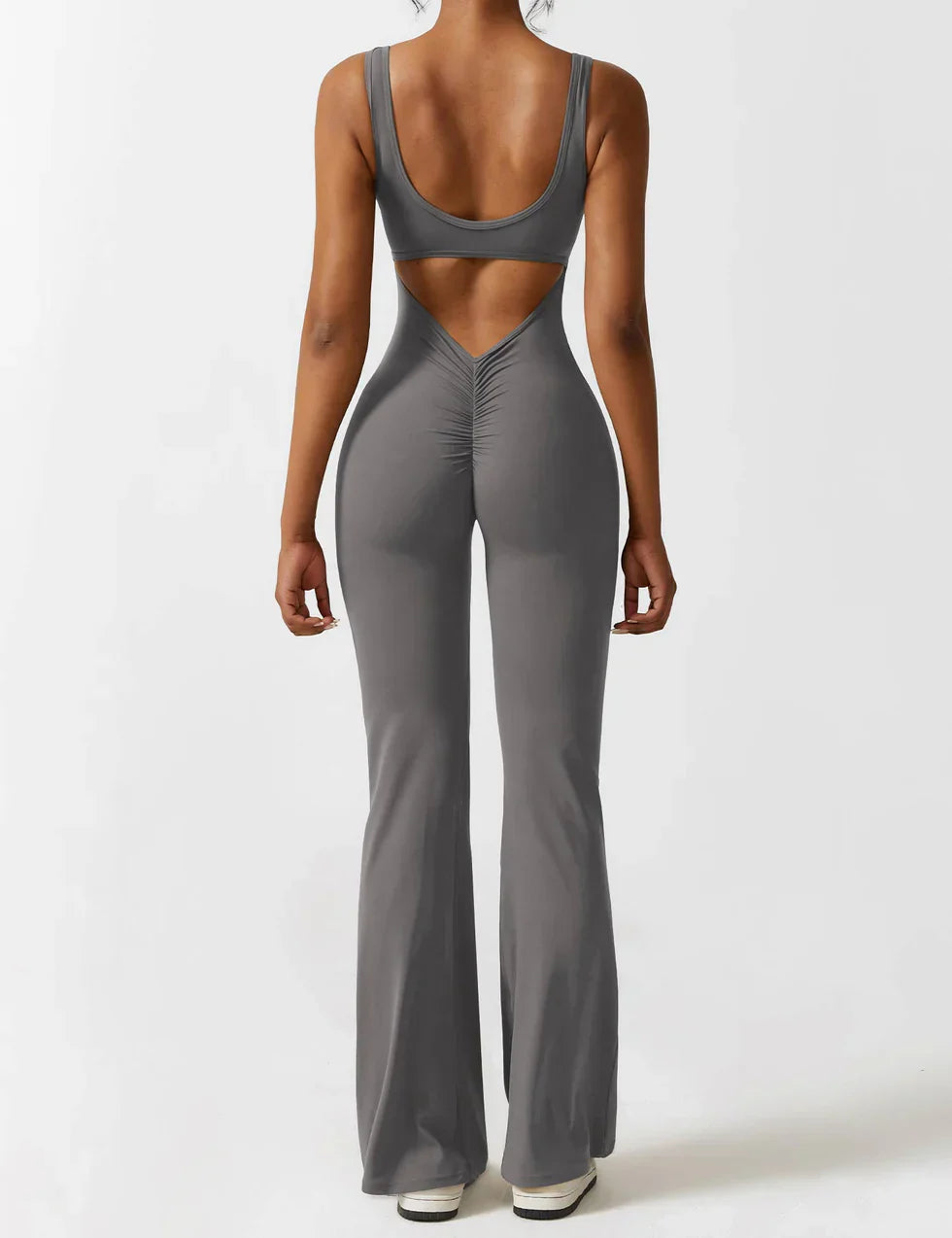 Image of Judith | Women's Flare Leg Activewear Jumpsuit