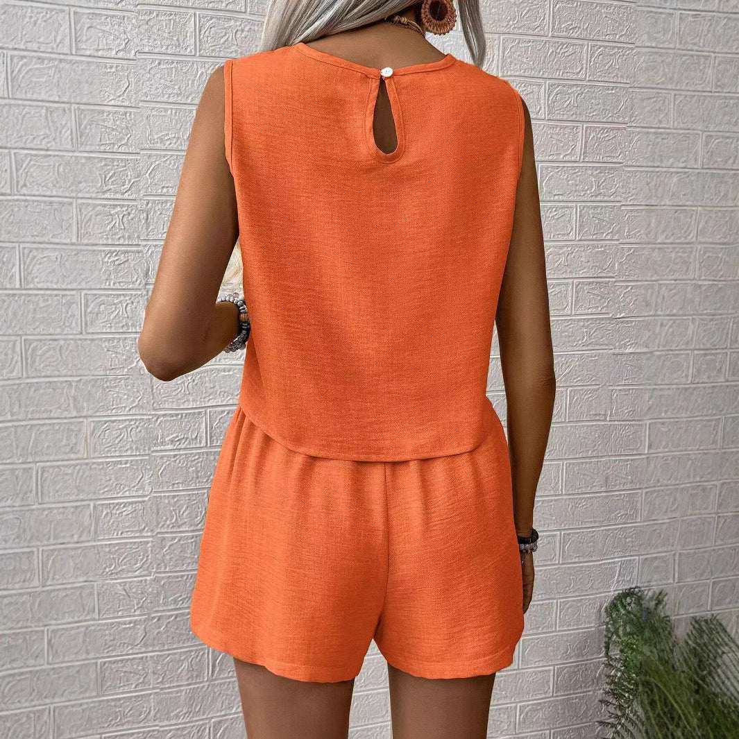 Image of Katherine | Women's Sleeveless Two Piece Set