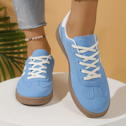 Katherine | Comfortable Stylish Faux Leather Sneakers for Women - Image 1