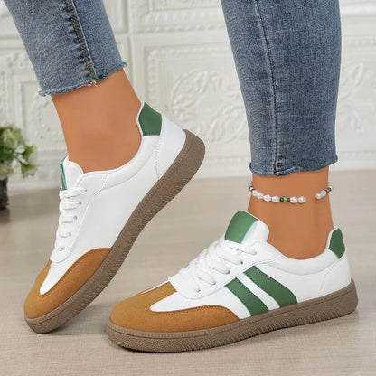 Katherine | Comfortable Stylish Faux Leather Sneakers for Women - Image 1