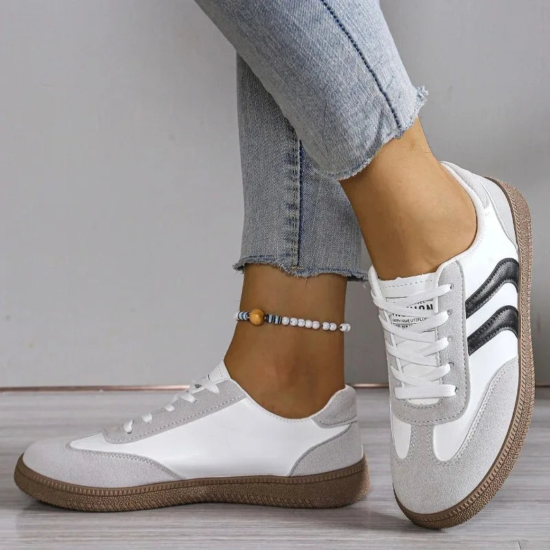 Katherine | Comfortable Stylish Faux Leather Sneakers for Women - Image 2