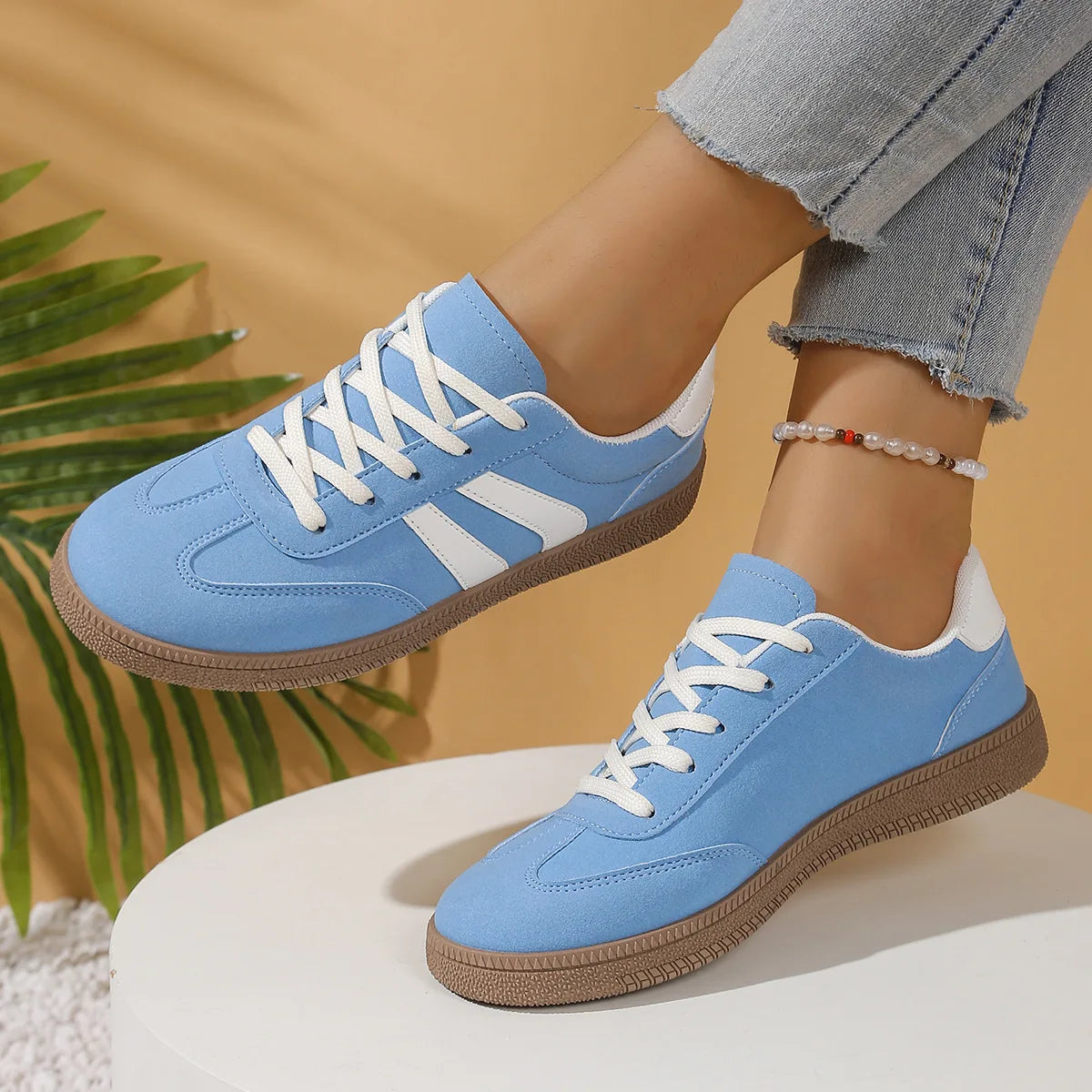 Katherine | Comfortable Stylish Faux Leather Sneakers for Women - Image 2