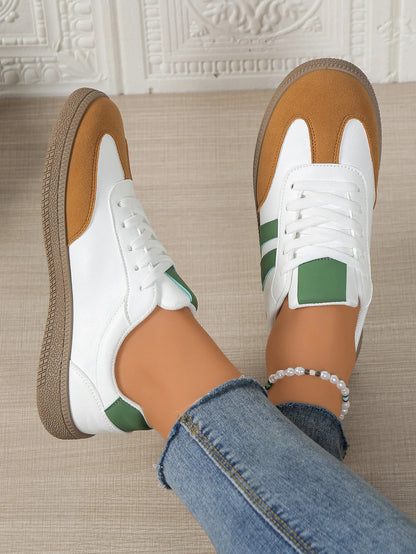 Katherine | Comfortable Stylish Faux Leather Sneakers for Women - Image 3