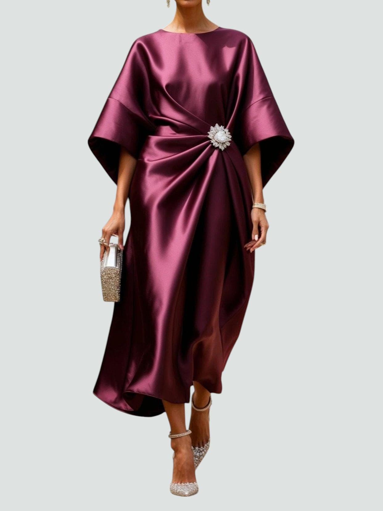 Image of Kay | Women's Wrap Midi Dress