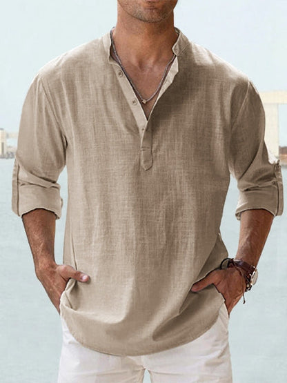 Clark | Casual Linen Shirt for Men – Relaxed Fit – Breathable and Stylish - Image 11
