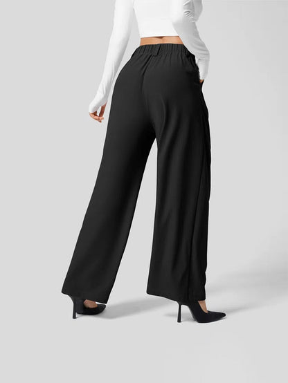 Image of Kimberly | Women's High-Waisted Pleated Trousers