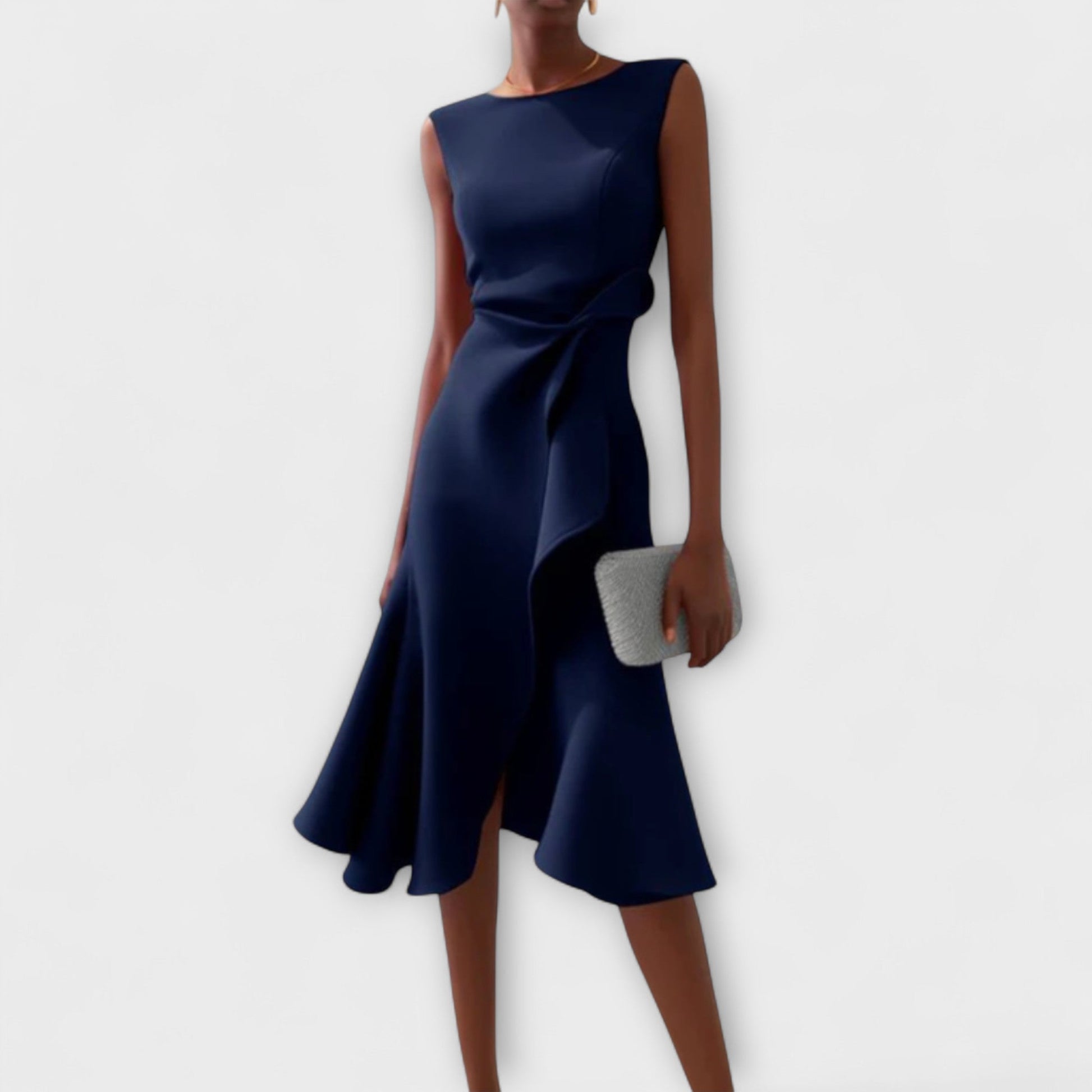 Image of Leanne | Women's Sleeveless A-Line Midi Dress