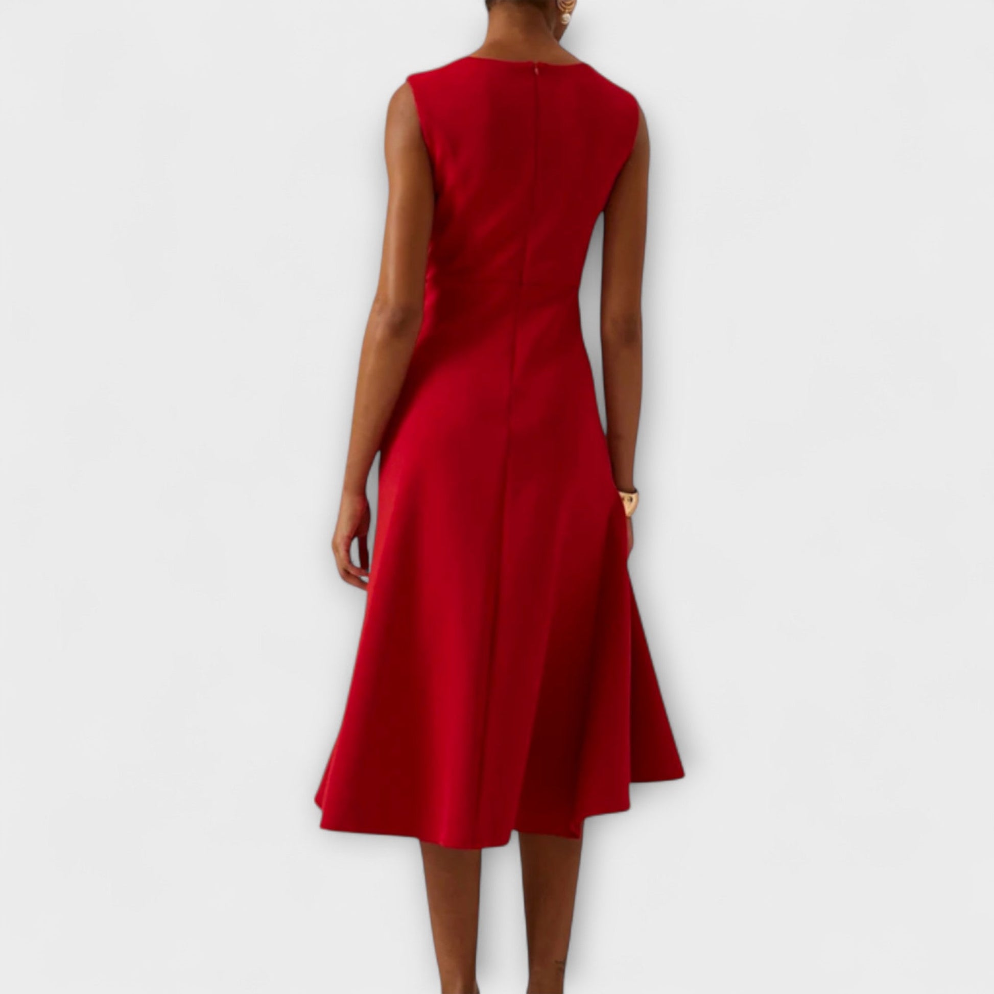 Image of Leanne | Women's Sleeveless A-Line Midi Dress