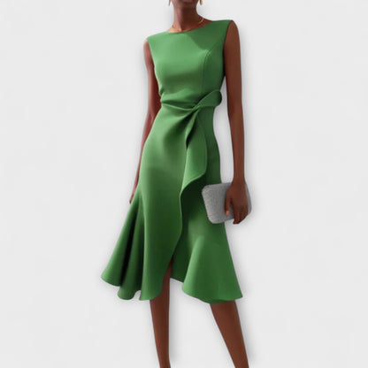 Image of Leanne | Women's Sleeveless A-Line Midi Dress