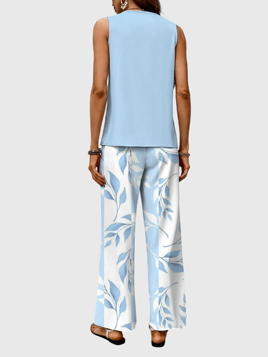 Image of Leila | Women's Wide Leg Pant Set