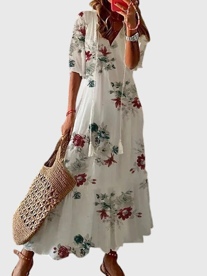 Image of Lori | Women's V-Neck Maxi Dress