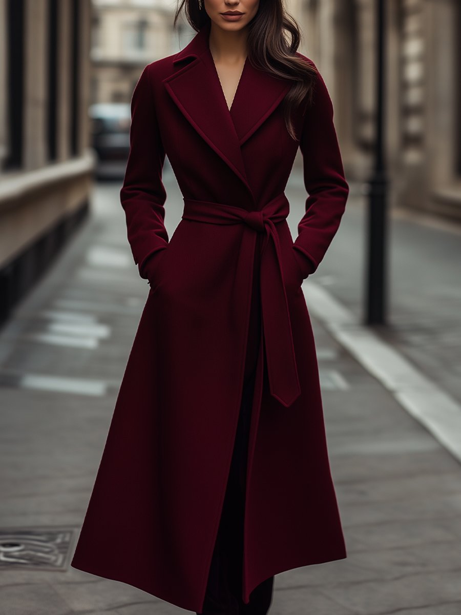 Virginia | Women's Belted Wrap Coat - Image 1