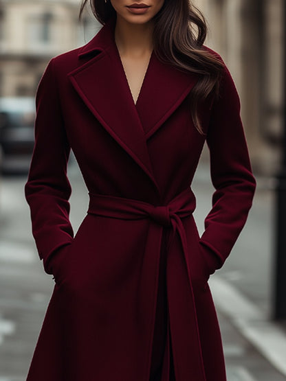 Virginia | Women's Belted Wrap Coat - Image 2