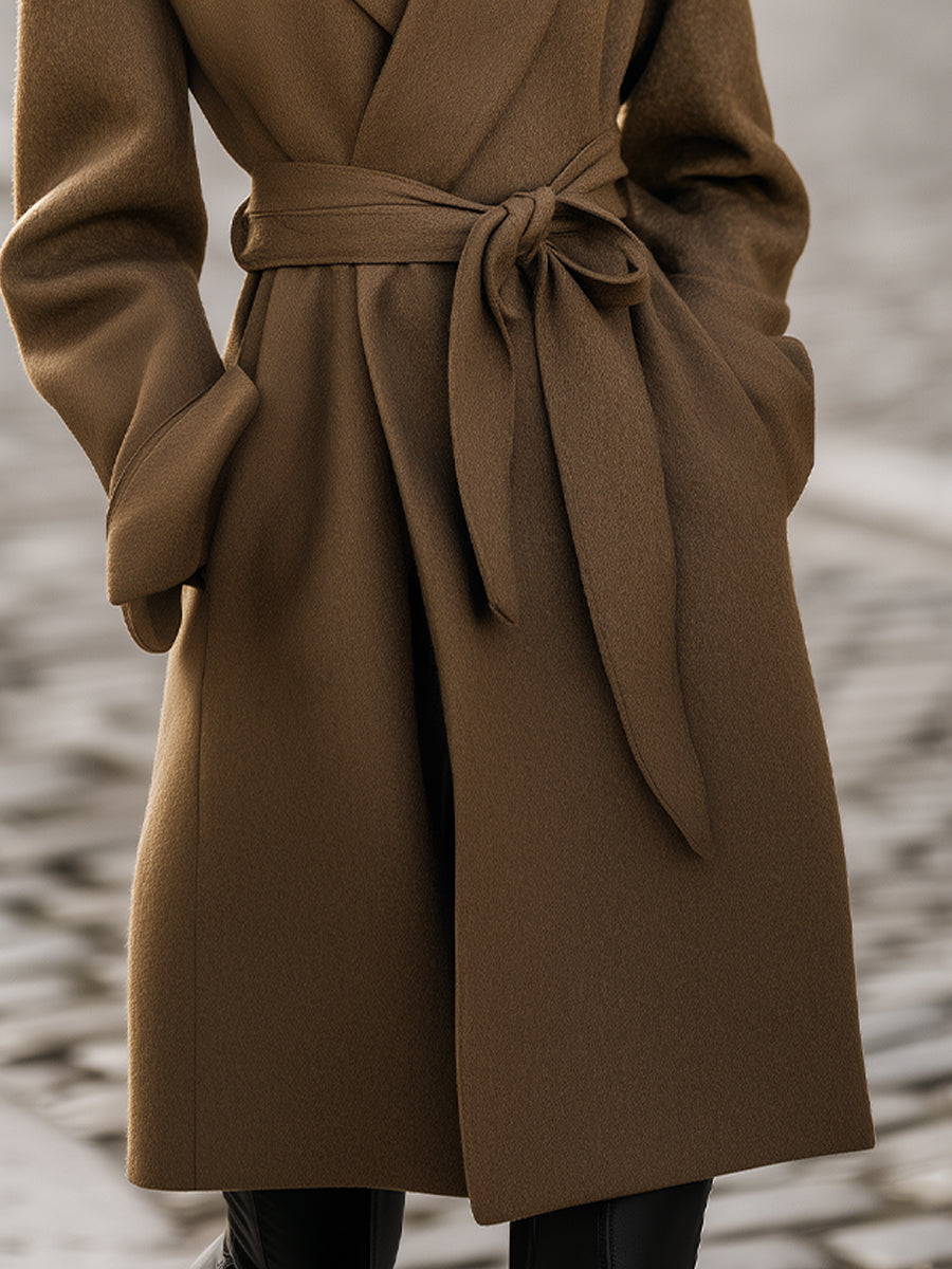 Tessa | Women's Belted Wrap Coat - Image 3