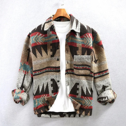 Herbert | Men's Long Sleeve Button-Down Shacket - Image 1