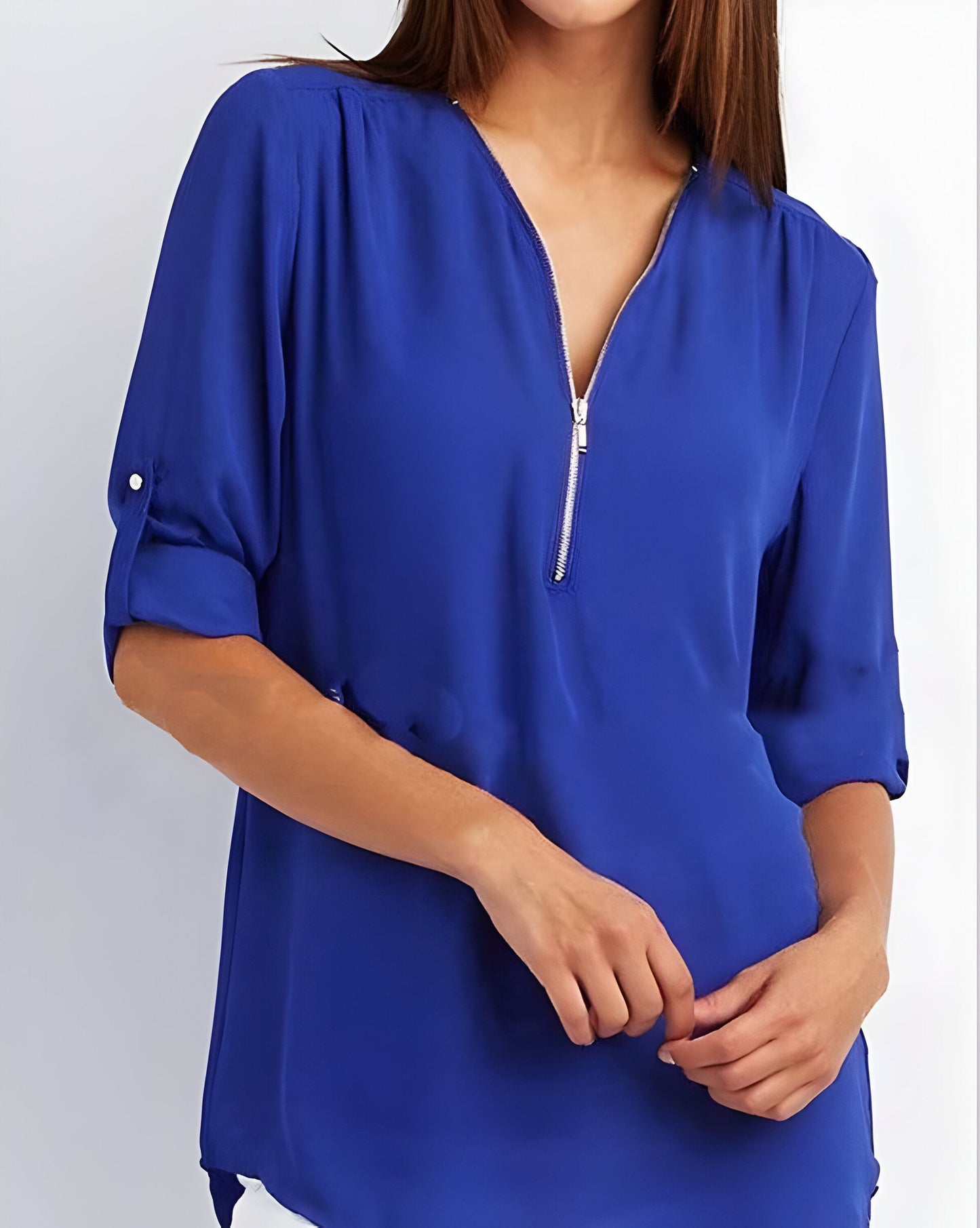Image of Maisie | Women's Zip Front Blouse