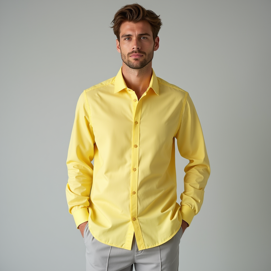 Morris | Men's Long Sleeve Button-Down Shirt - Image 1