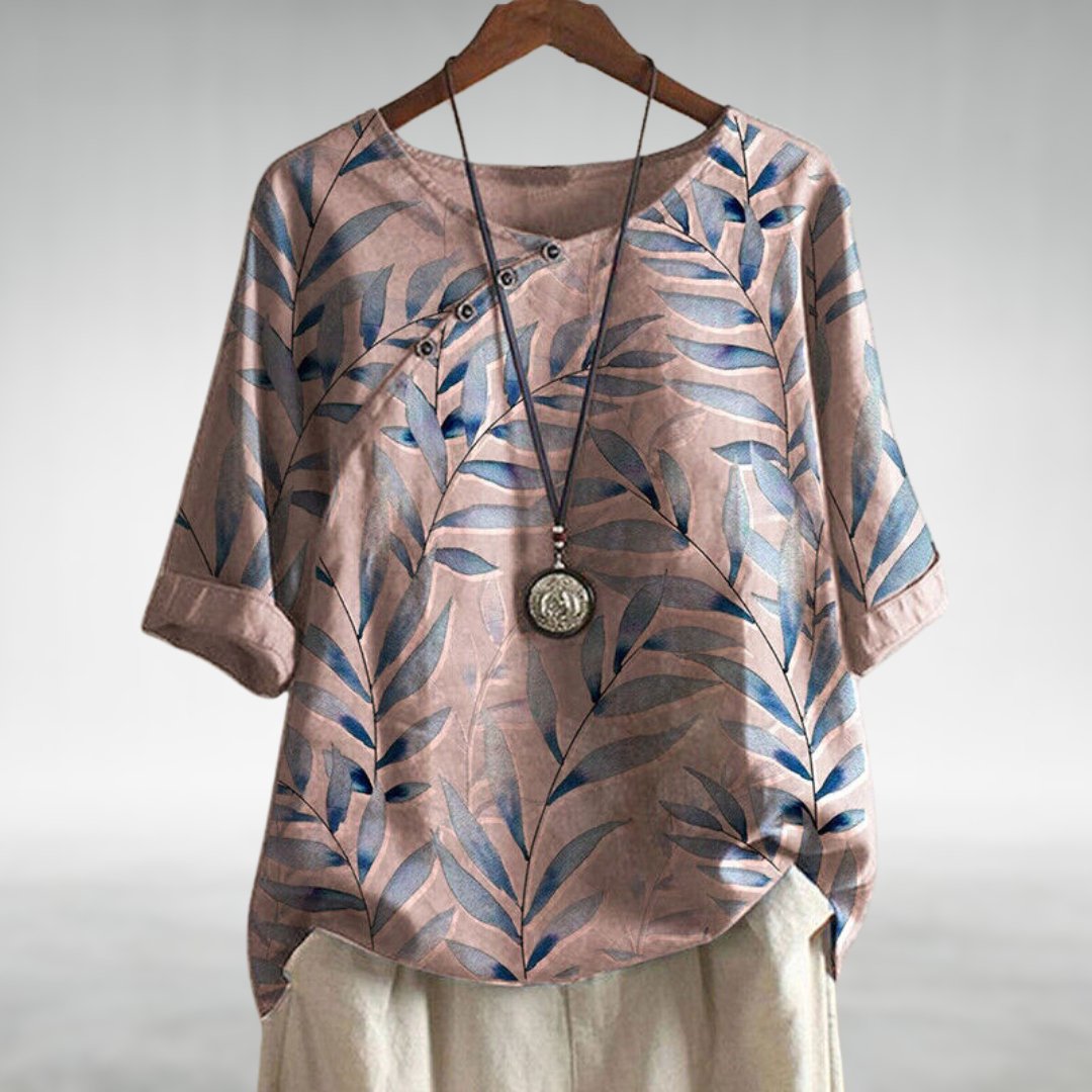 Image of Mariah | Women's Floral Button-Up Blouse
