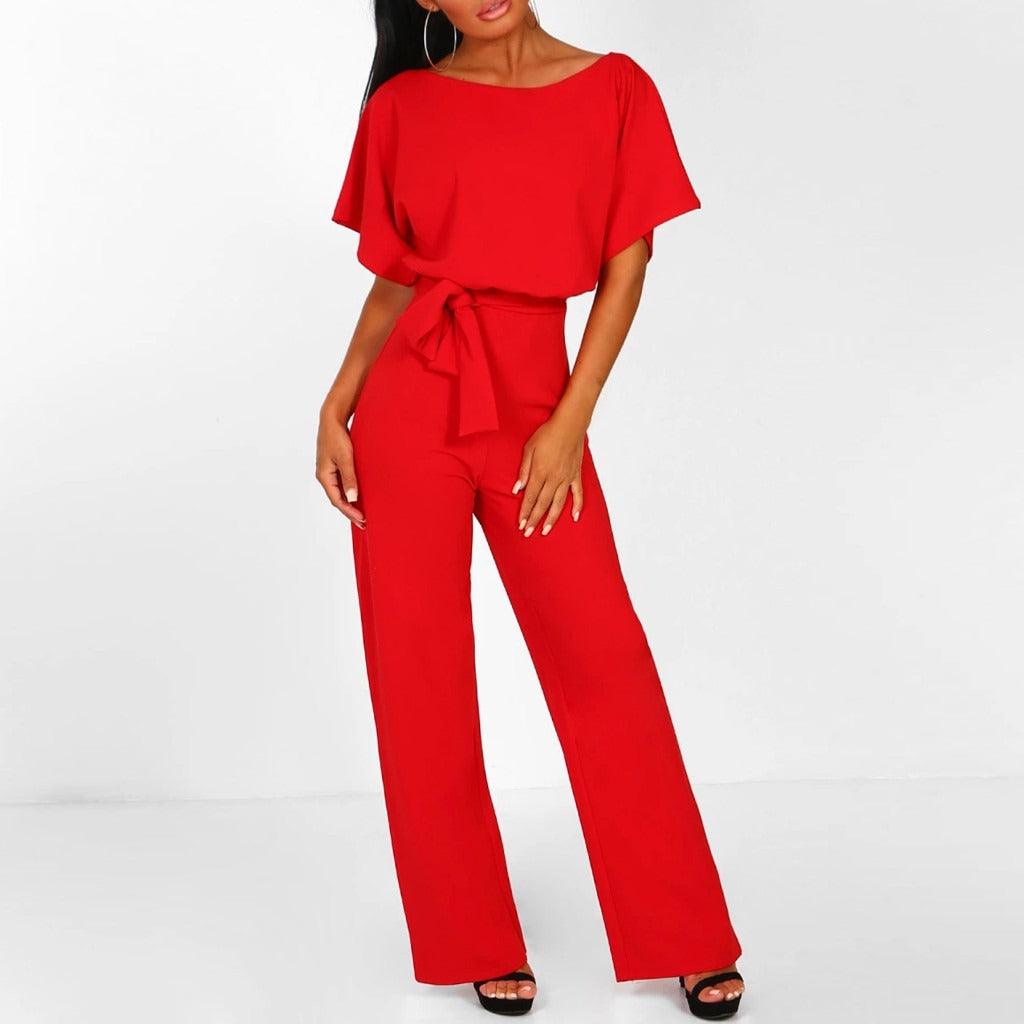 Image of Marissa | Women's Belted Wide Leg Two-Piece Set