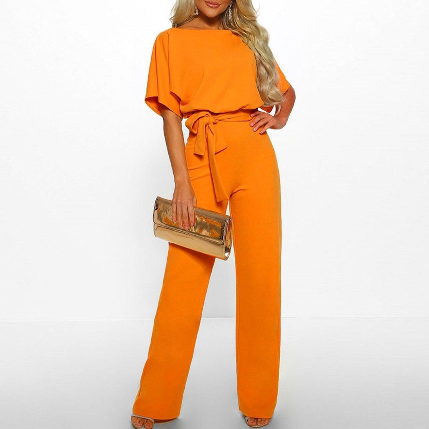 Image of Marissa | Women's Belted Wide Leg Two-Piece Set