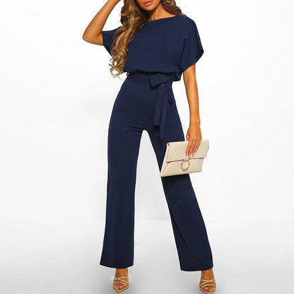 Image of Marissa | Women's Belted Wide Leg Two-Piece Set