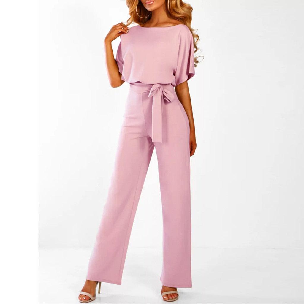 Image of Marissa | Women's Belted Wide Leg Two-Piece Set