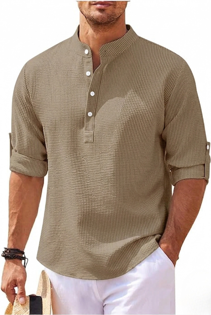 Marvin | Men’s Casual Shirt - Relaxed Fit - Lightweight Cotton - Versatile Style - Image 1