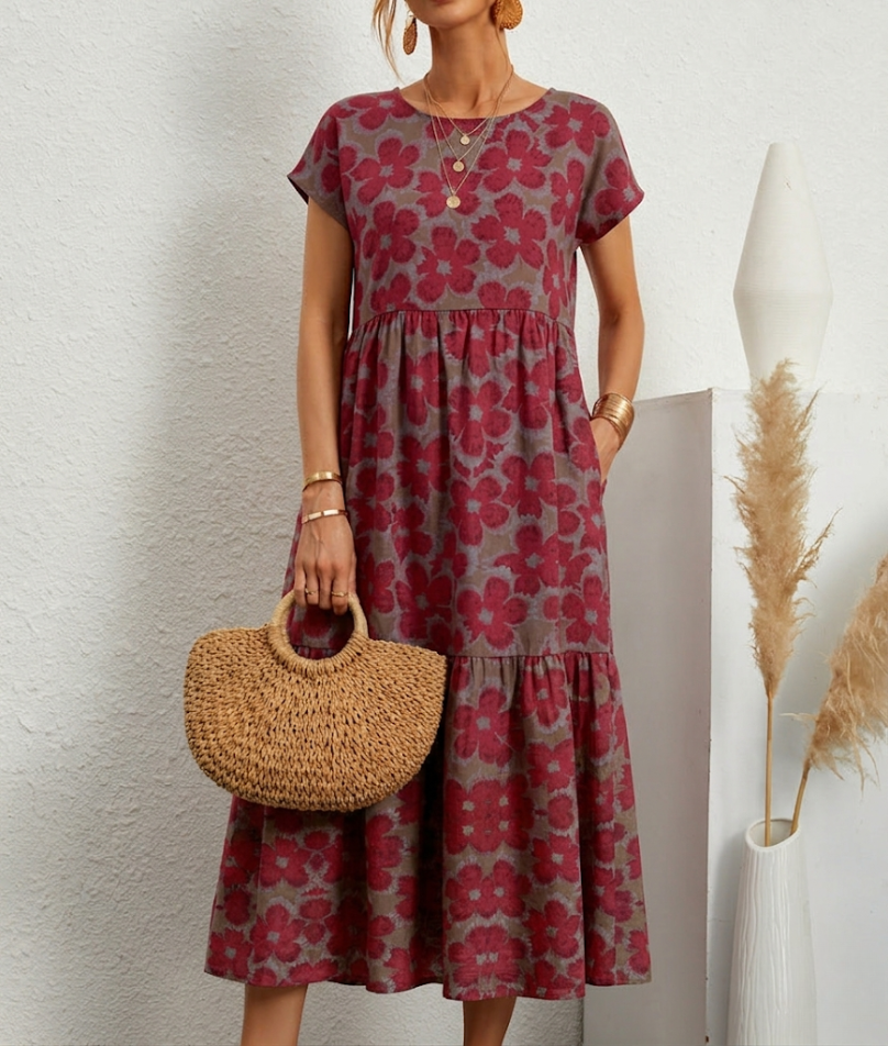 Maureen | Elegant Floral Dress for Every Occasion - Image 1