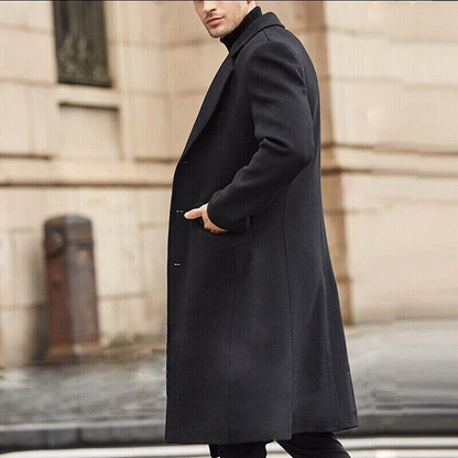 Men's Long Wool Coat