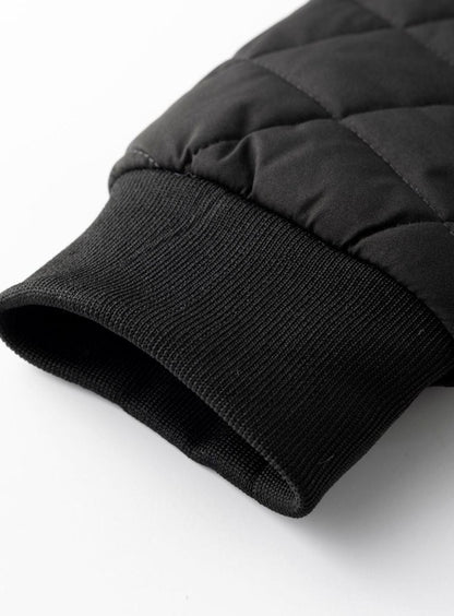 Men's Quilted Fleece-Lined Full-Zip Bomber Jacket
