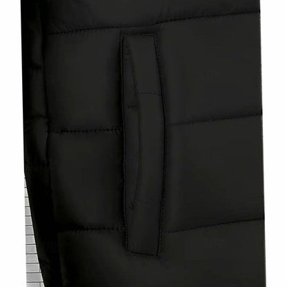 Men's Regular Fit Hooded Quilted Coated Puffer Jacket