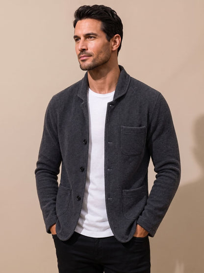 Men's Slim Fit Button-Front Knit Cardigan