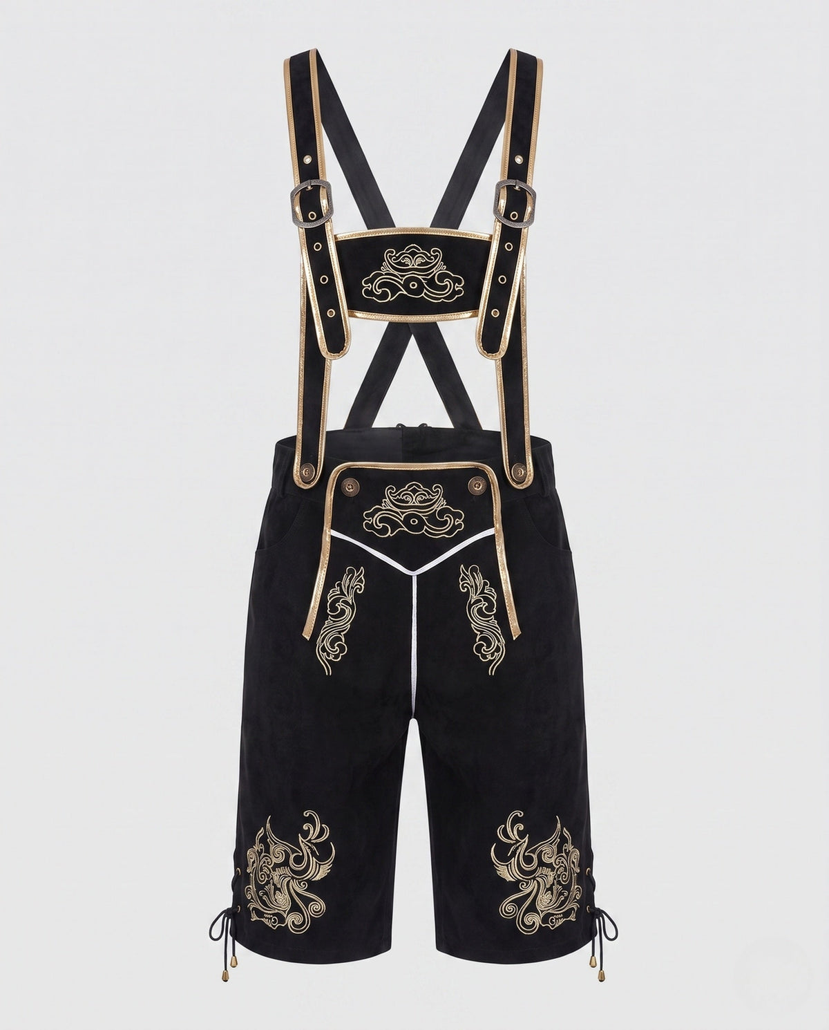 Men's Trachten Lederhosen with Traditional Embroidery