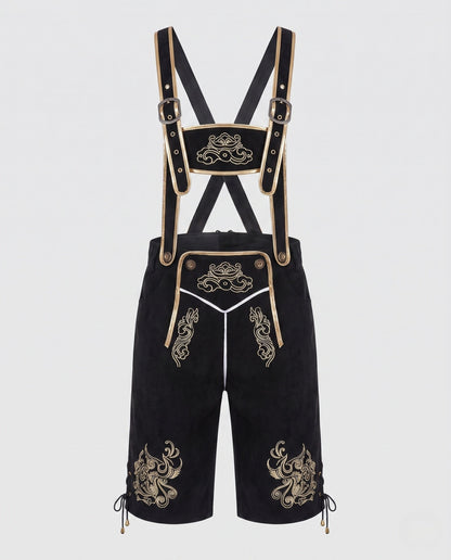 Men's Trachten Lederhosen with Traditional Embroidery