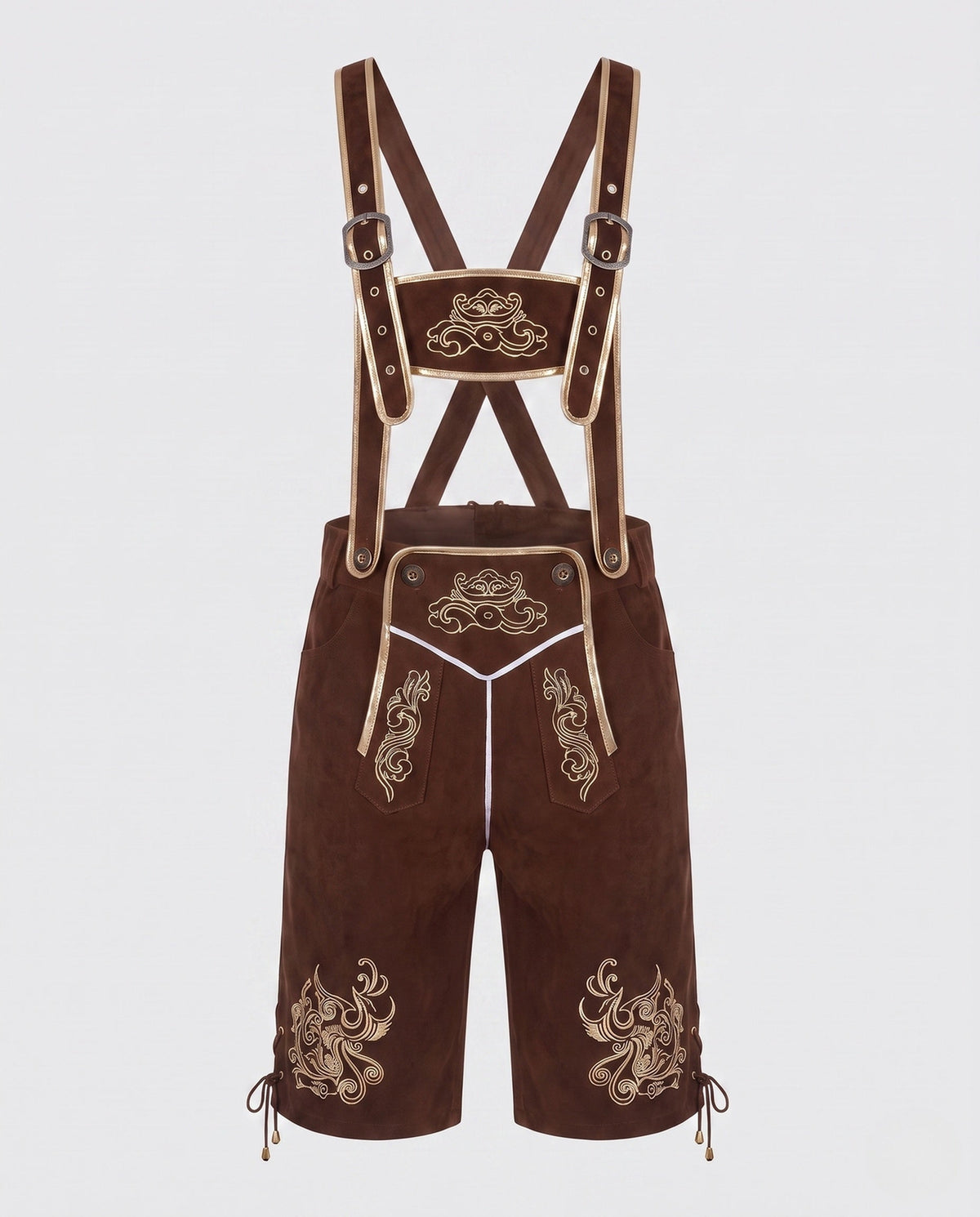 Men's Trachten Lederhosen with Traditional Embroidery