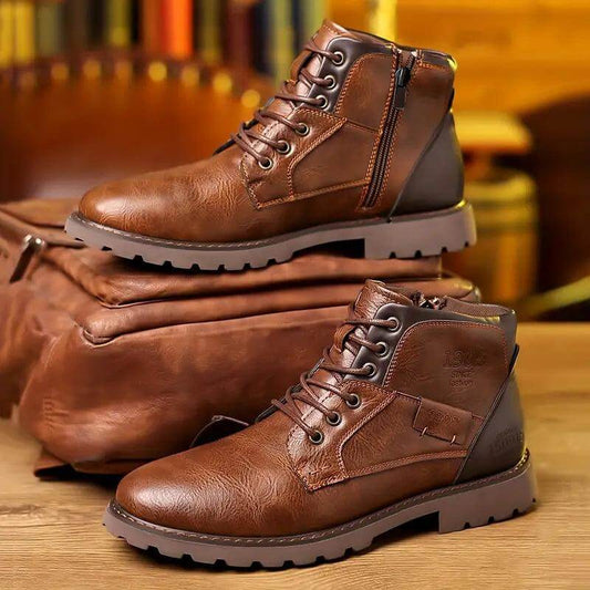 Men's Zipper Dress Boots