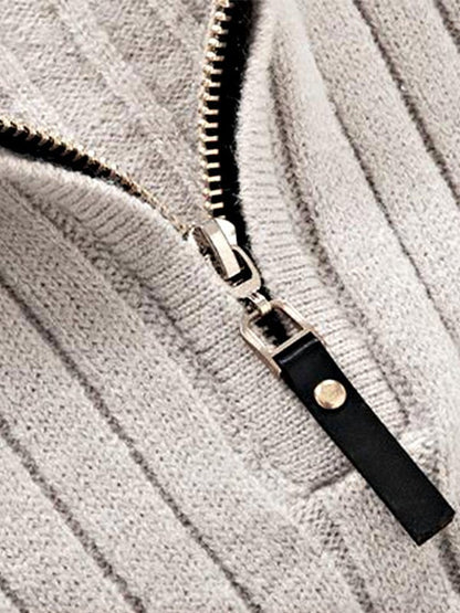 Reed | Men's Half-Zip Ribbed Sweater - Image 5