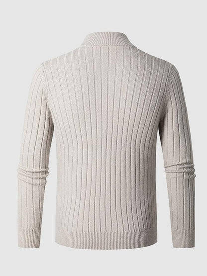 Reed | Men's Half-Zip Ribbed Sweater - Image 3