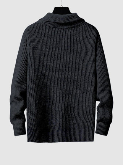 Newton | Men's Quarter Zip Knit Sweater - Image 9
