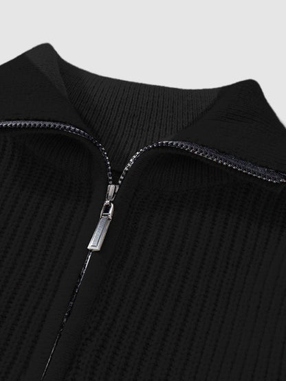 Newton | Men's Quarter Zip Knit Sweater - Image 13