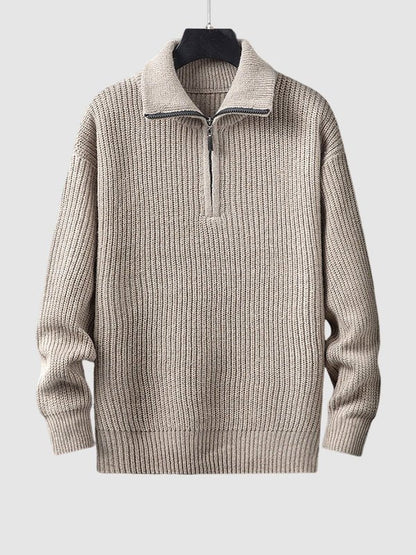 Newton | Men's Quarter Zip Knit Sweater - Image 10