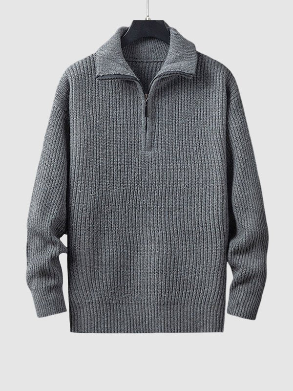 Newton | Men's Quarter Zip Knit Sweater - Image 14