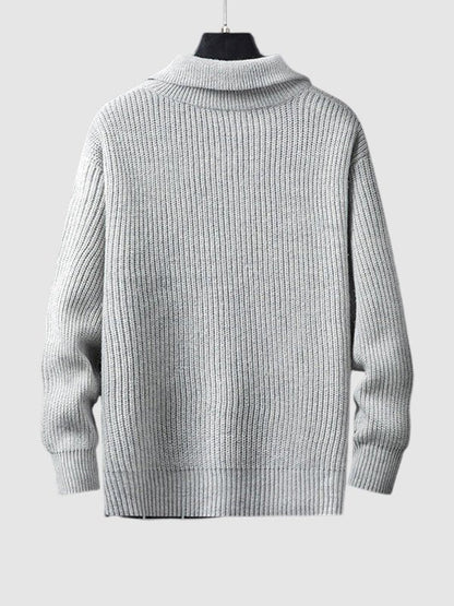 Newton | Men's Quarter Zip Knit Sweater - Image 2